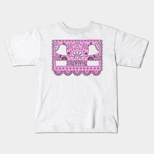 Breast cancer survivor papel picado Kids T-Shirt